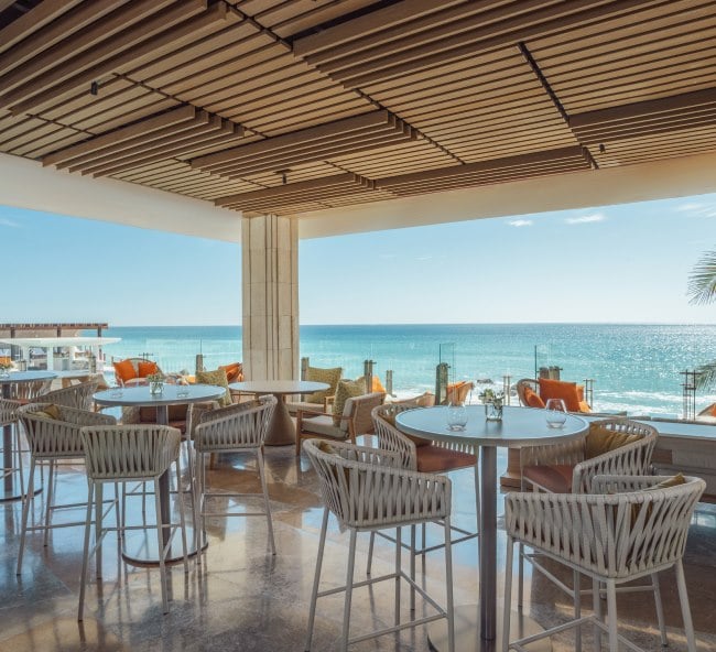 Roca Snack & Bar on the terrace of our all-inclusive, adults-only Los Cabos boutique hotel