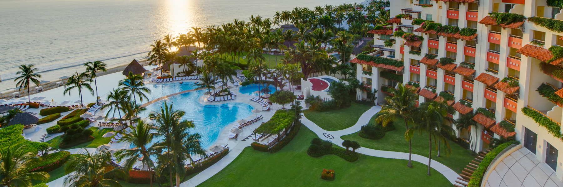 Aerial view of lawn at Grand Velas Resorts Nuevo Vallarta Nayari