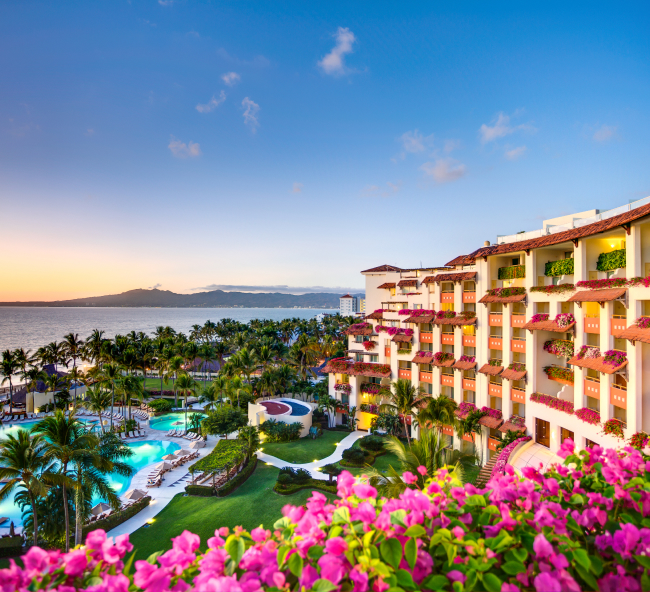 Arieal view of Grand Velas Riviera Nayarit in 2002