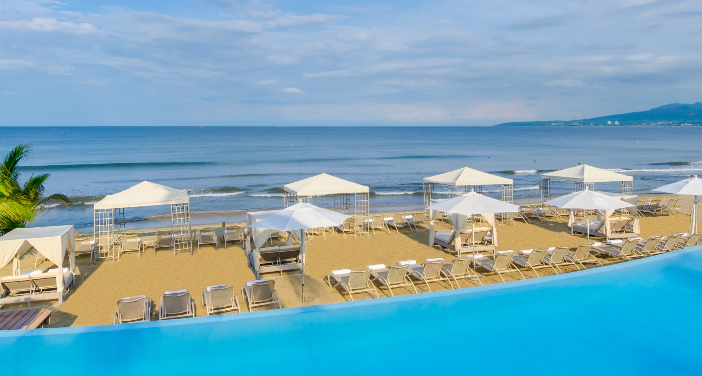 Beachfront pool at Grand Velas Riviera Nayarit