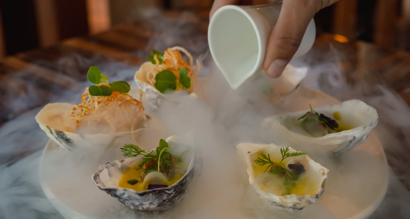 Dining at Grand Velas Boutique Hotel Los Cabos.