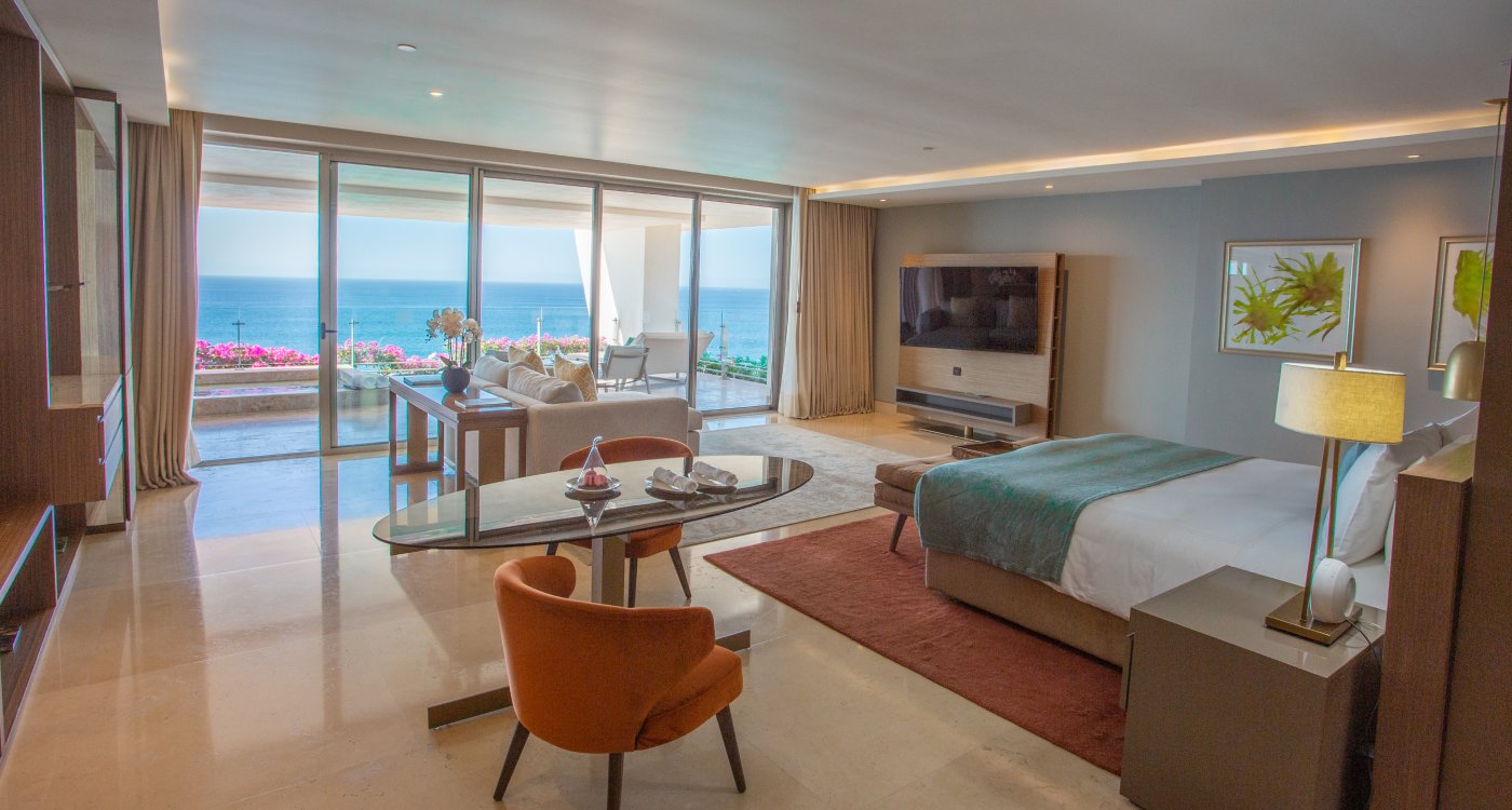 Ocean view bedroom at Grand Velas Los Cabos