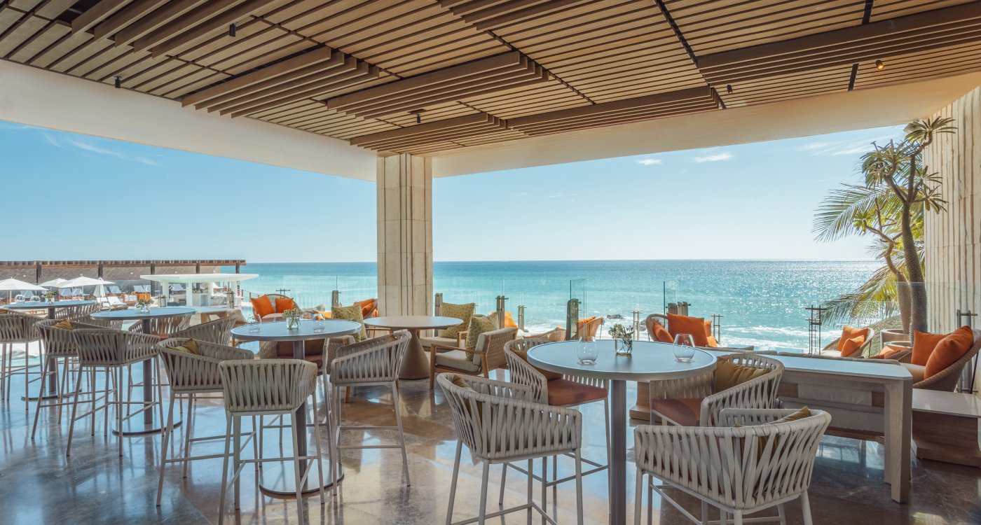 Scenic beach club at Grand Velas Boutique Hotel Los Cabos