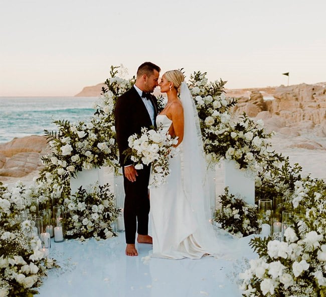 Image of a wedding photographer at Los Cabos Hotel of Grand Velas Resorts